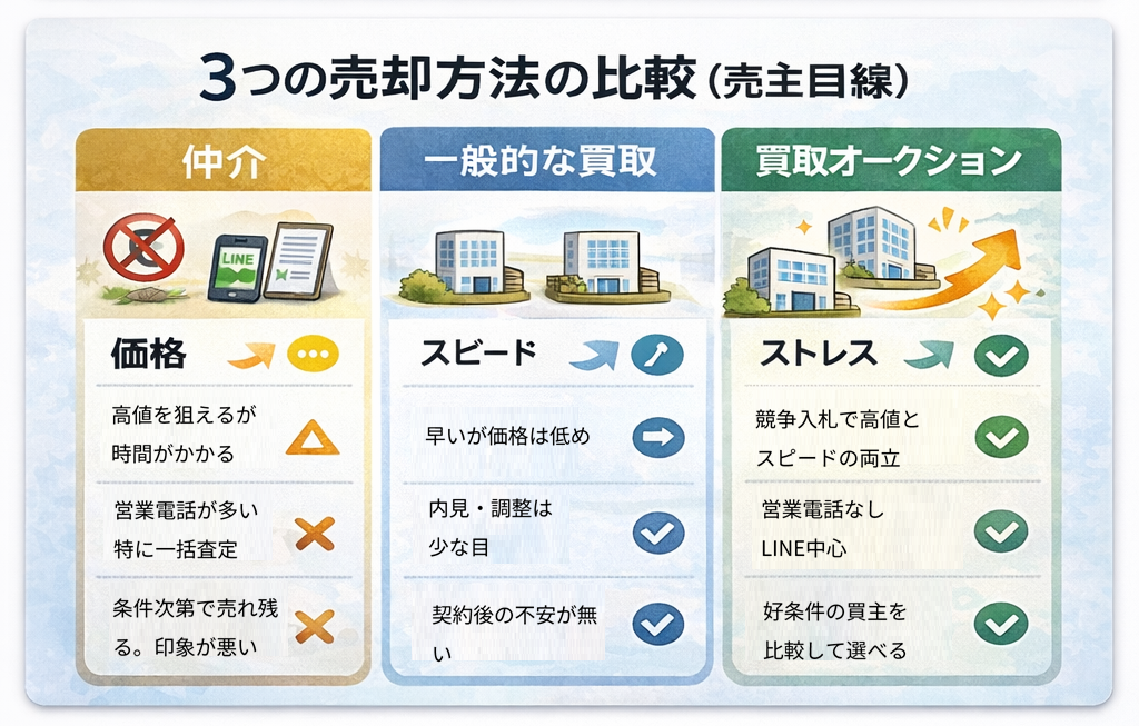 2. 仲介と買取の選択肢