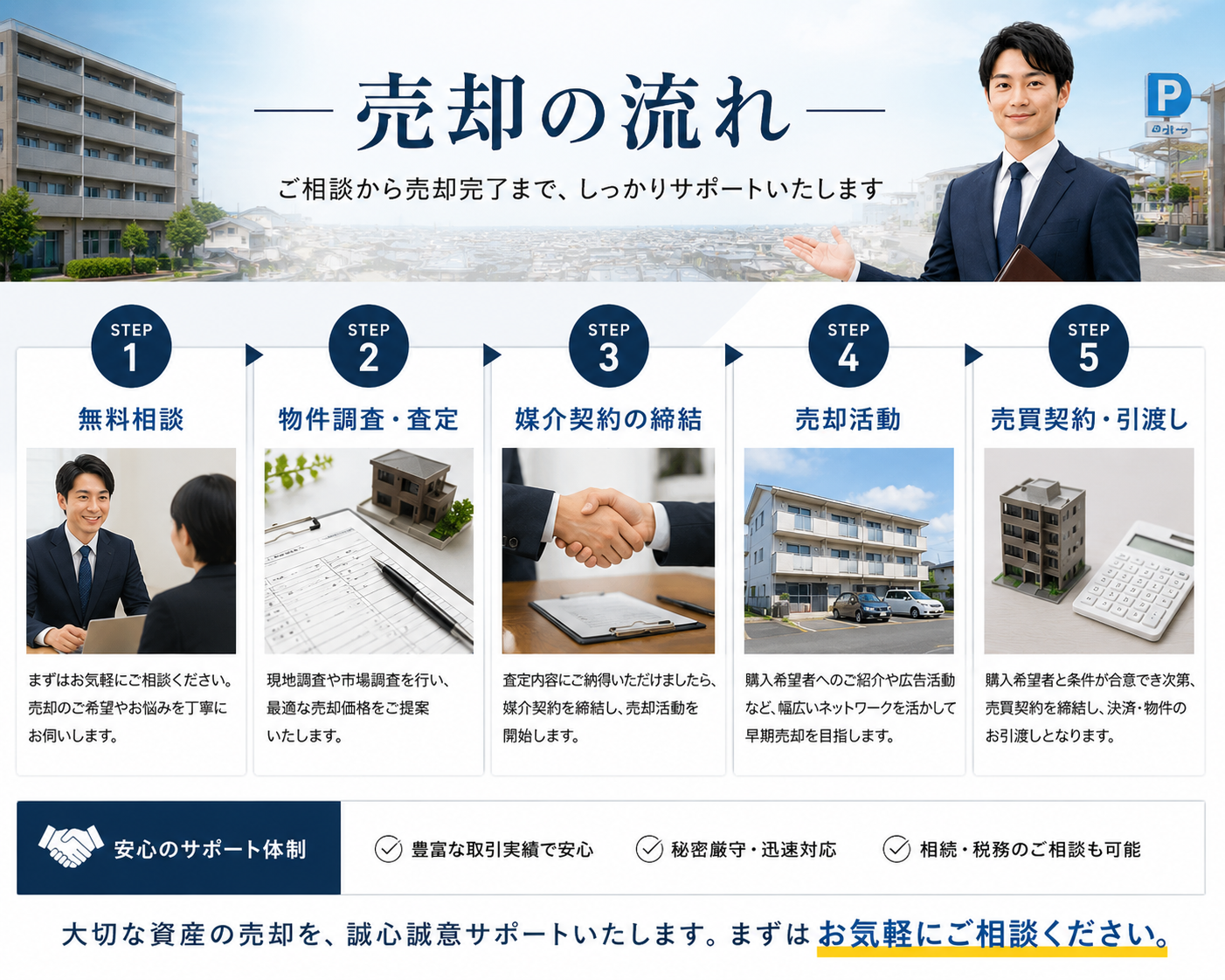2. 駐車場売却の流れ