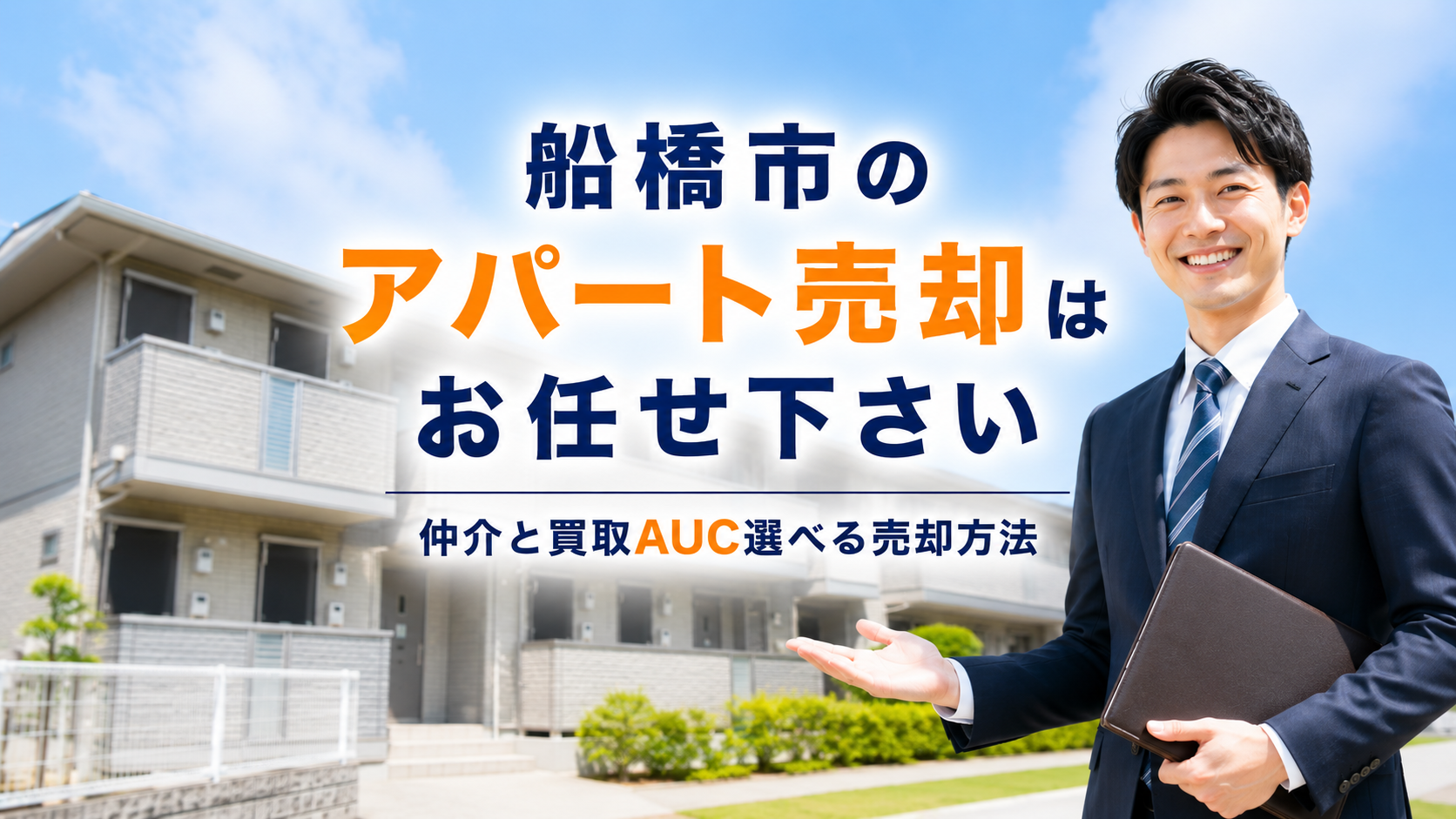 船橋市のアパート売却はお任せください｜仲介と買取AUC｜相続や資産整理ご相談下さい