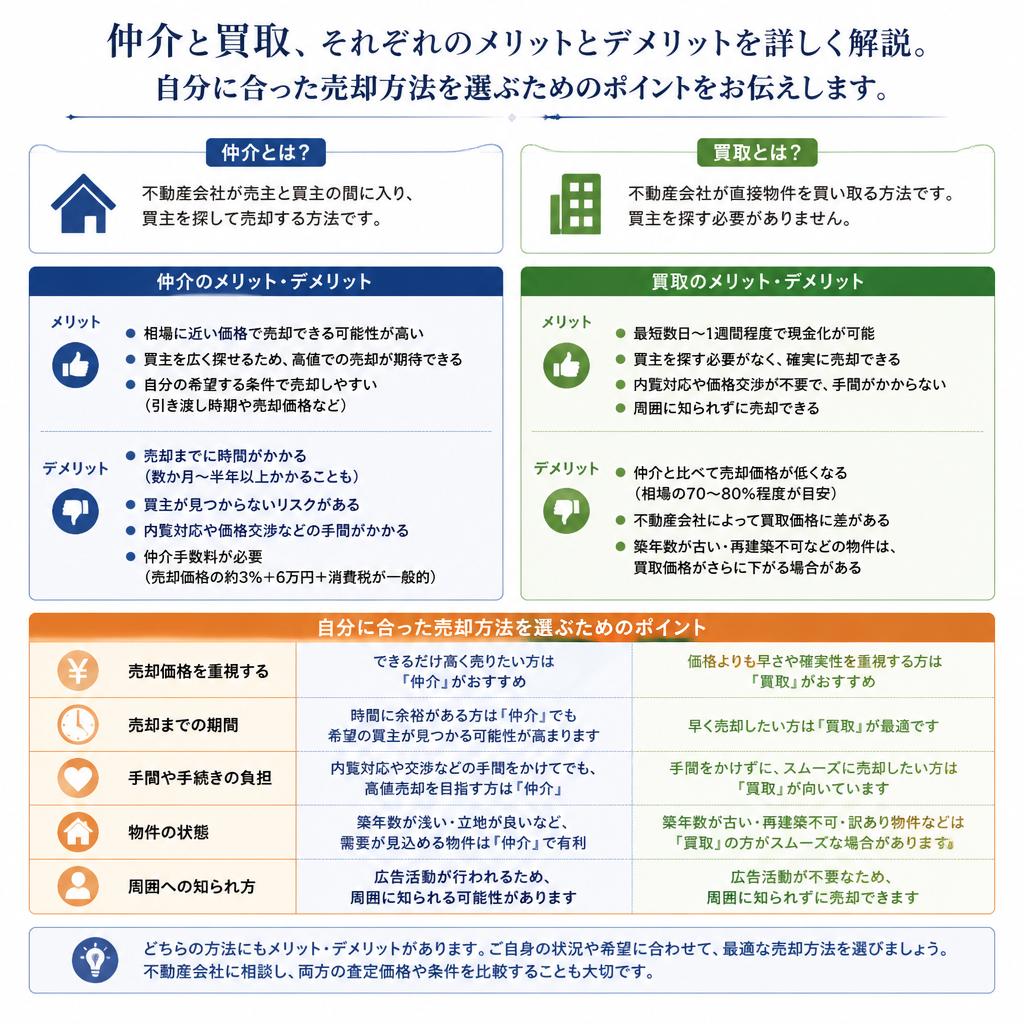 2. 仲介と買取の違い