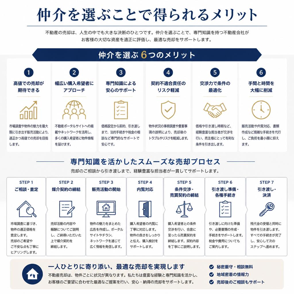 仲介による売却のメリット
