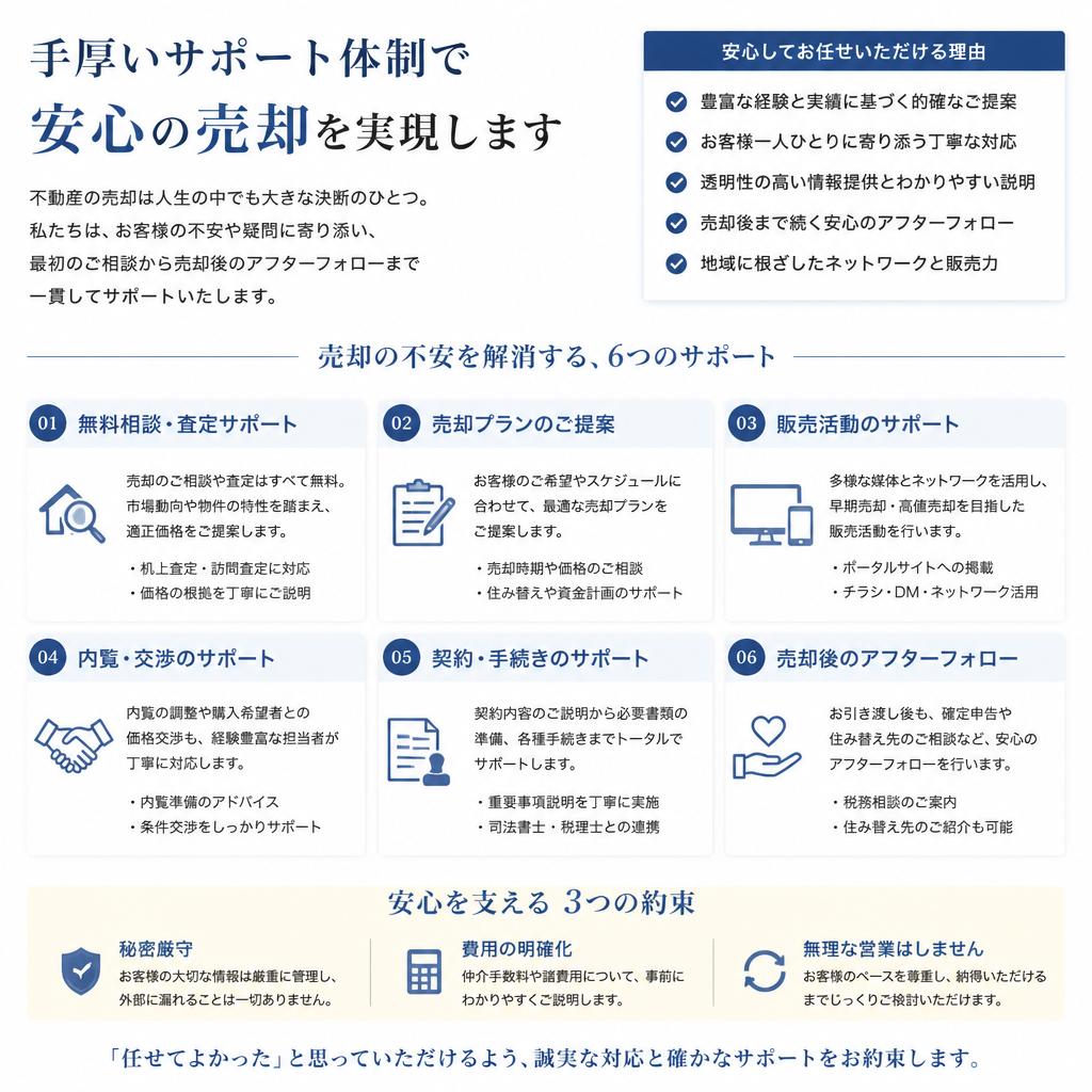 手厚いサポート体制