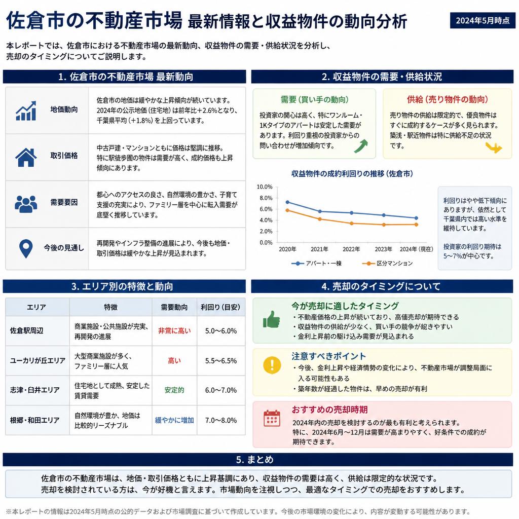 佐倉市の市場動向