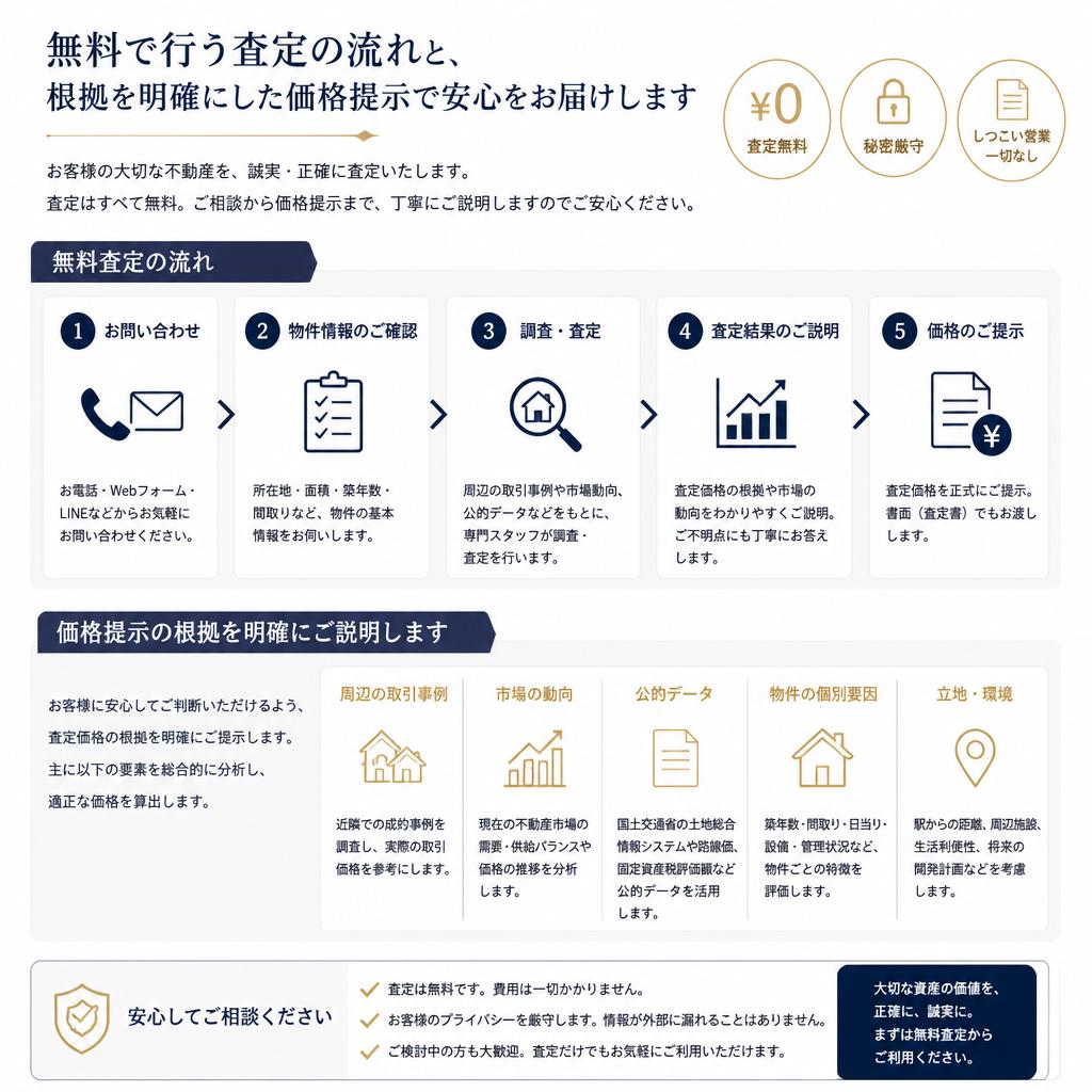 安心の査定プロセス