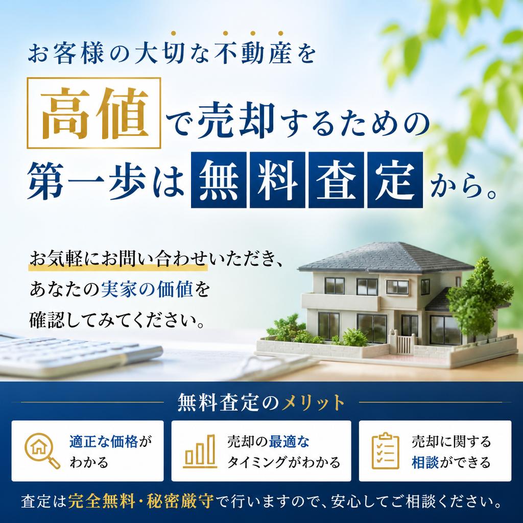 まずは無料査定からお気軽にご相談を！