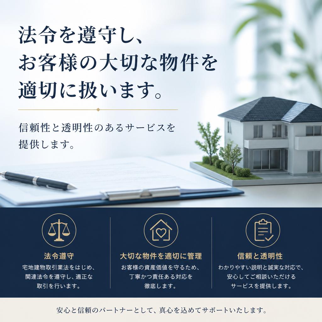 安心の宅建業者による運営