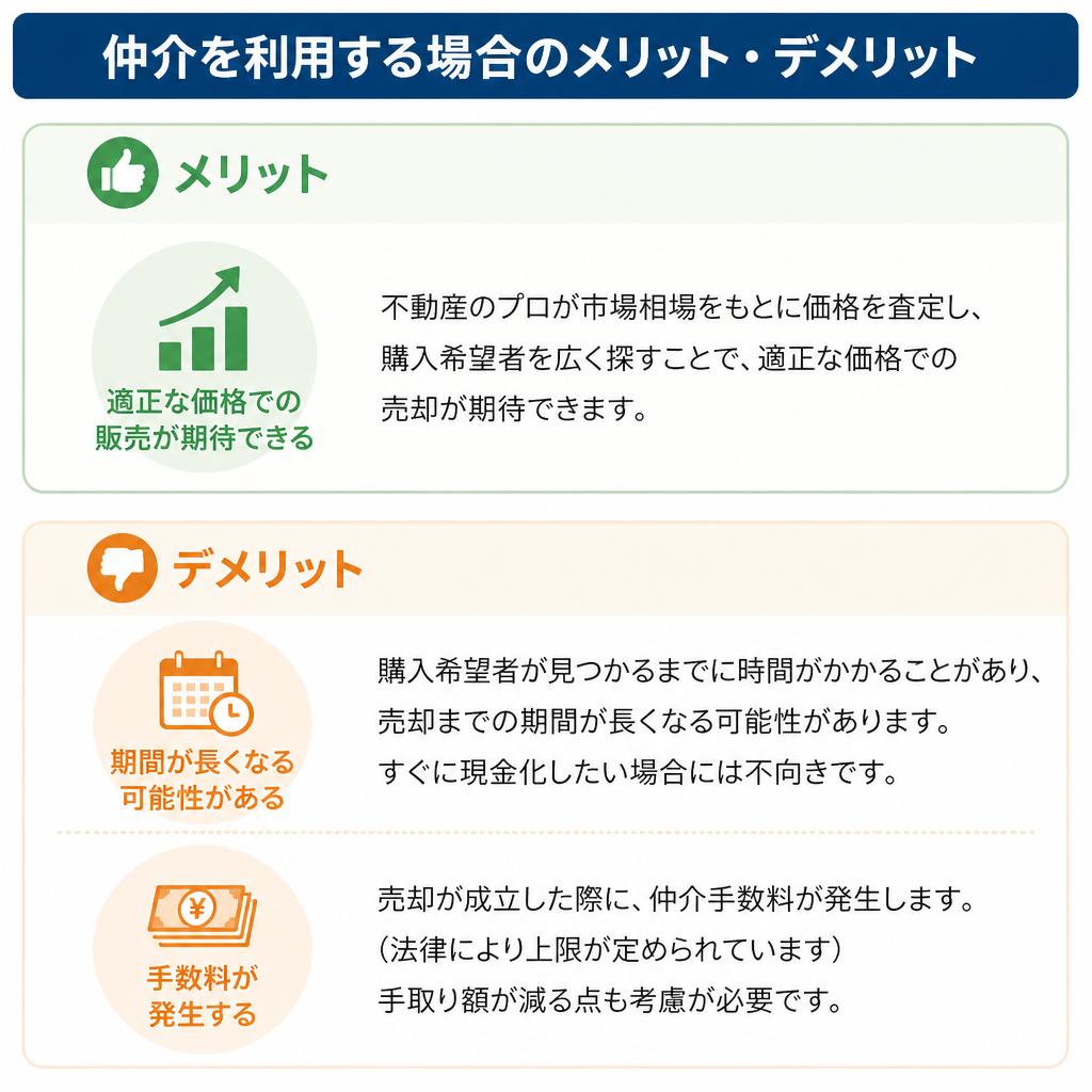 仲介による売却のメリットとデメリット