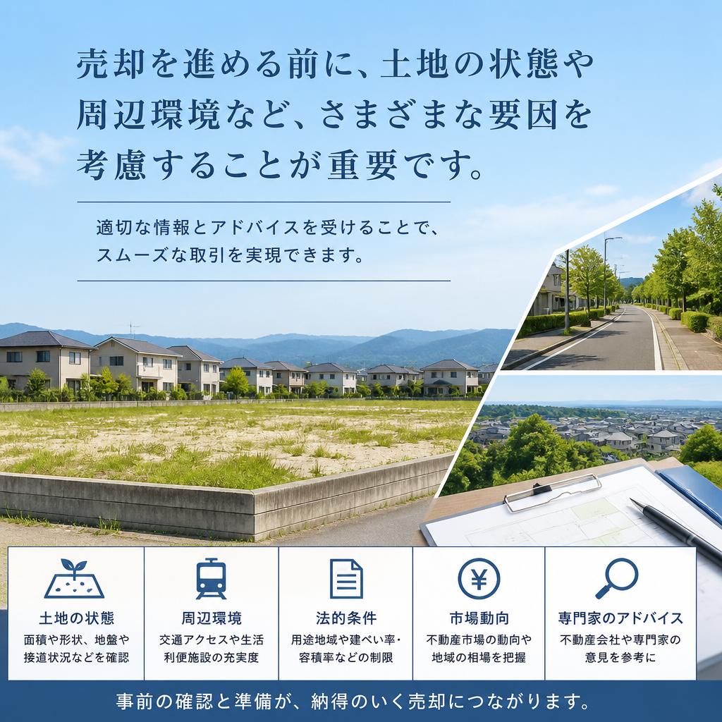 売却前に考慮すべきポイント