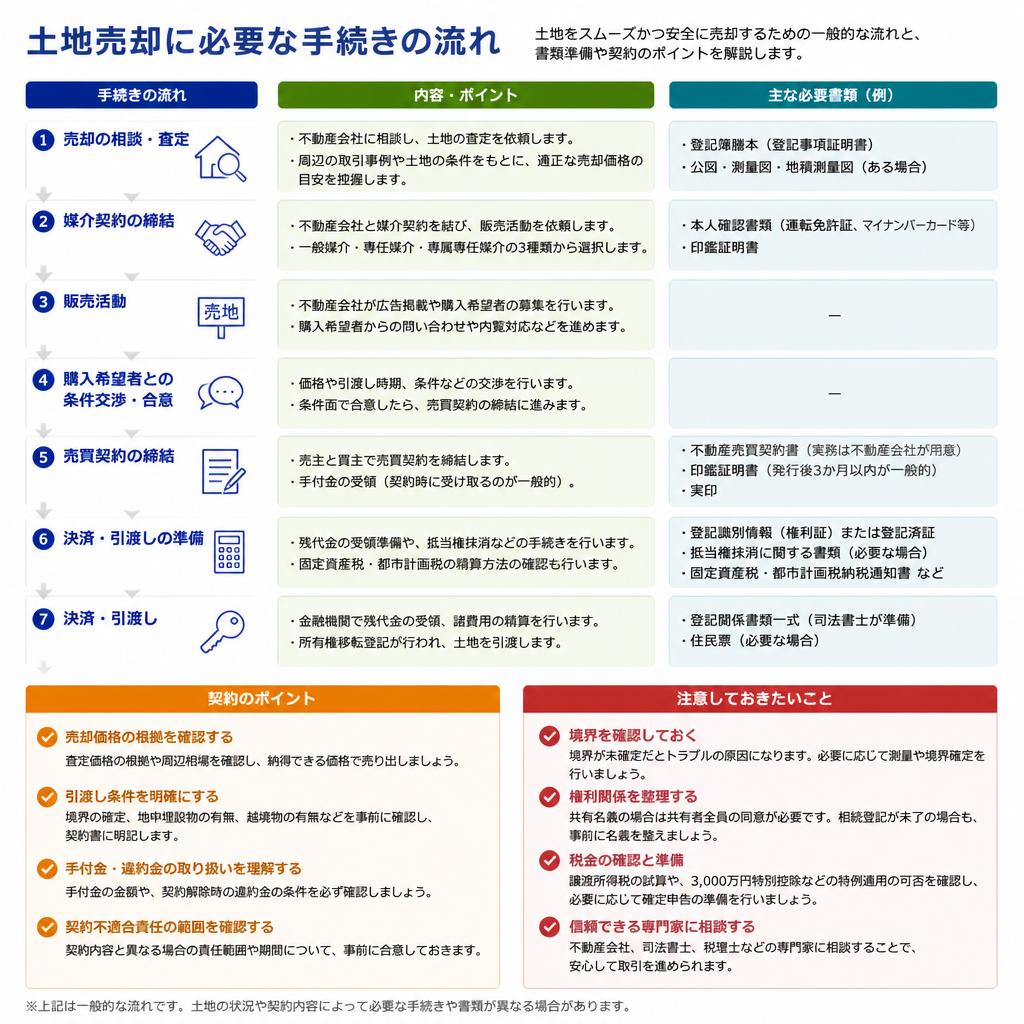 売却手続きのステップ
