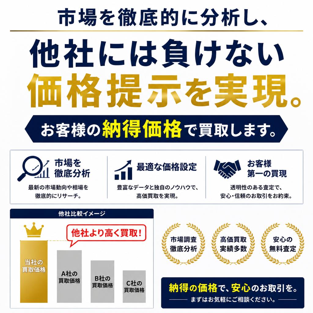 一番高い買取価格に挑戦！