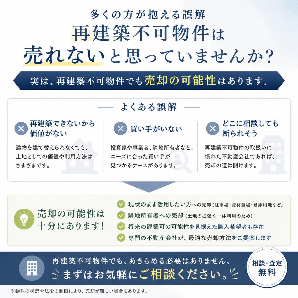 再建築不可物件の売却は難しい？