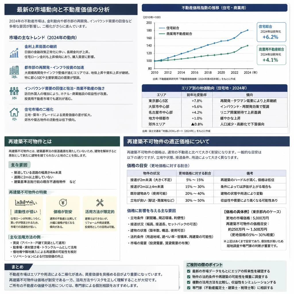 市場動向と再建築不可物件の価値