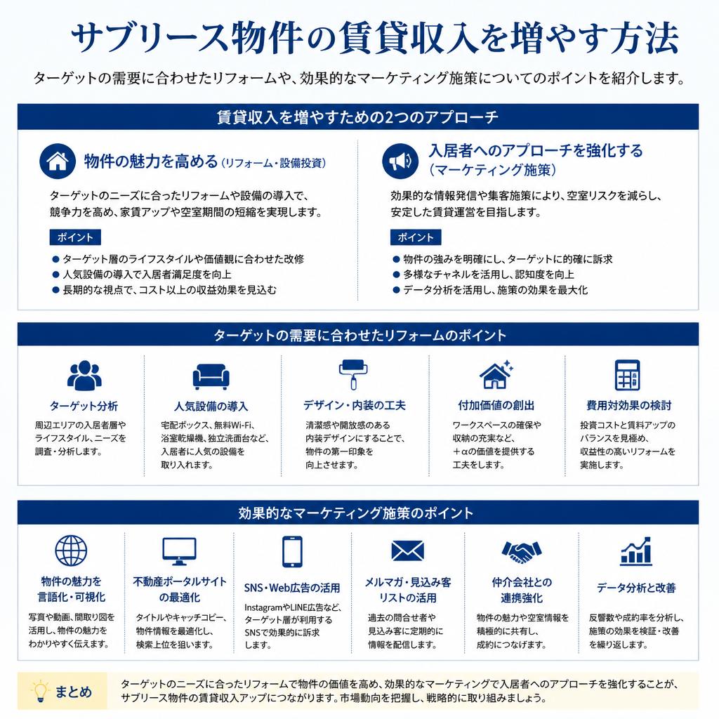 賃貸収入を最大化するためのコツ