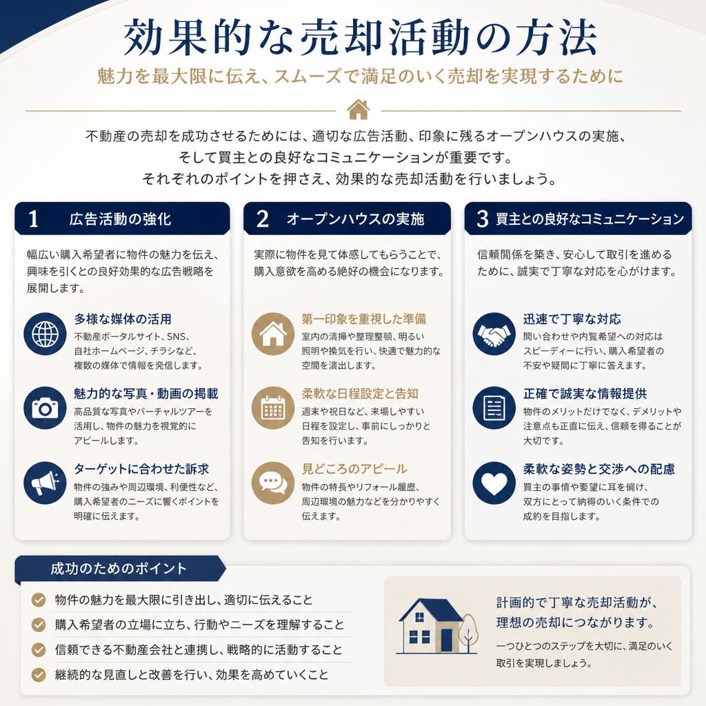 売却活動を成功に導くための戦略