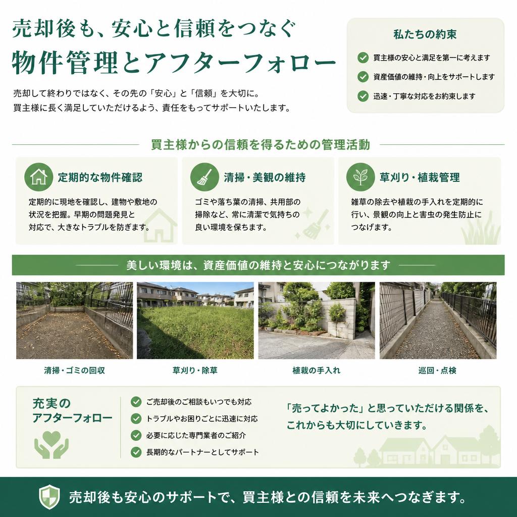 物件管理の重要性とアフターサポート