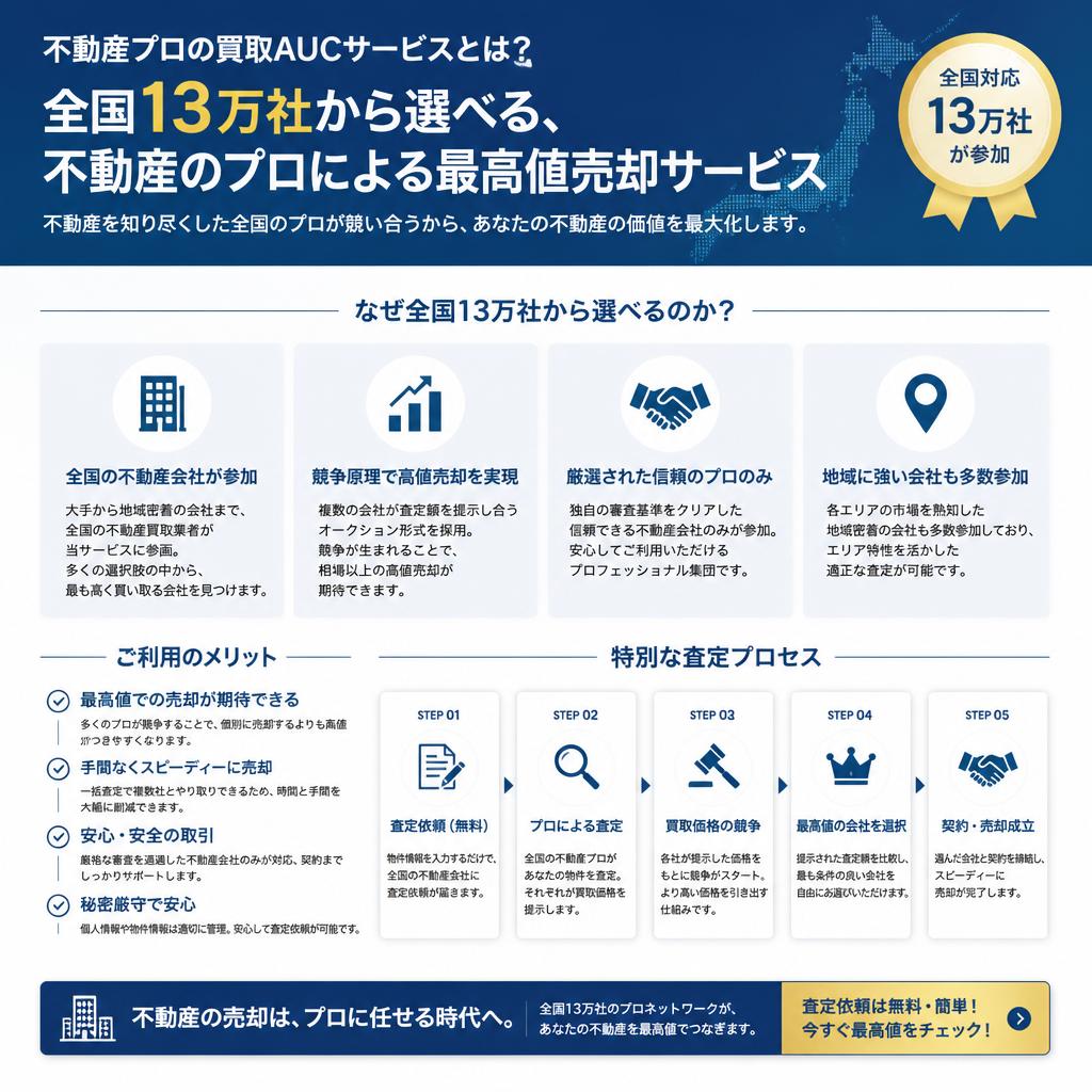 2. 不動産プロの買取AUCとは？