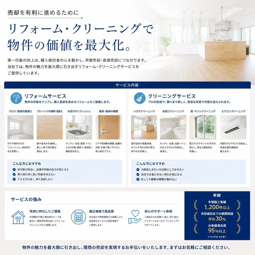 5. 空家のリフォーム・クリーニングサービス