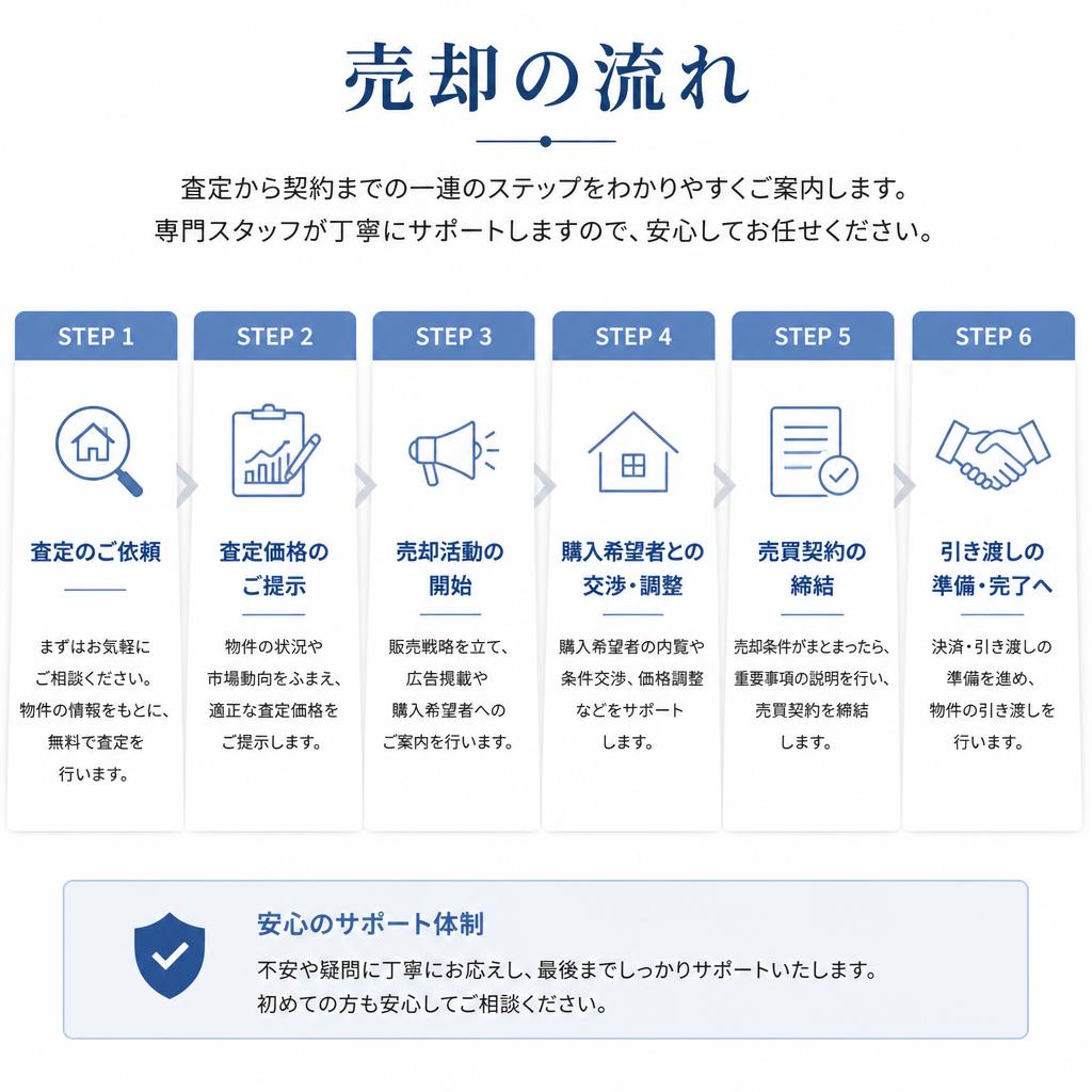 5. 売却までの流れをわかりやすく解説