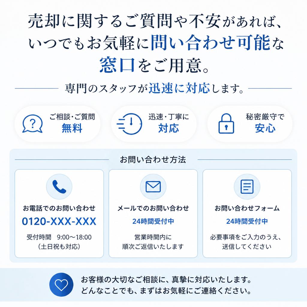 7. お問い合わせ・相談はお気軽に！