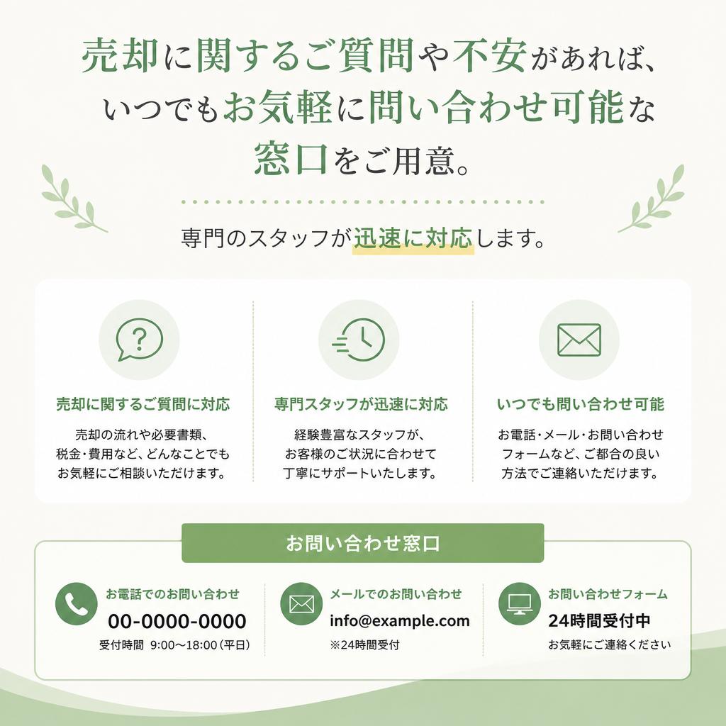 7. お問い合わせ・相談はお気軽に！