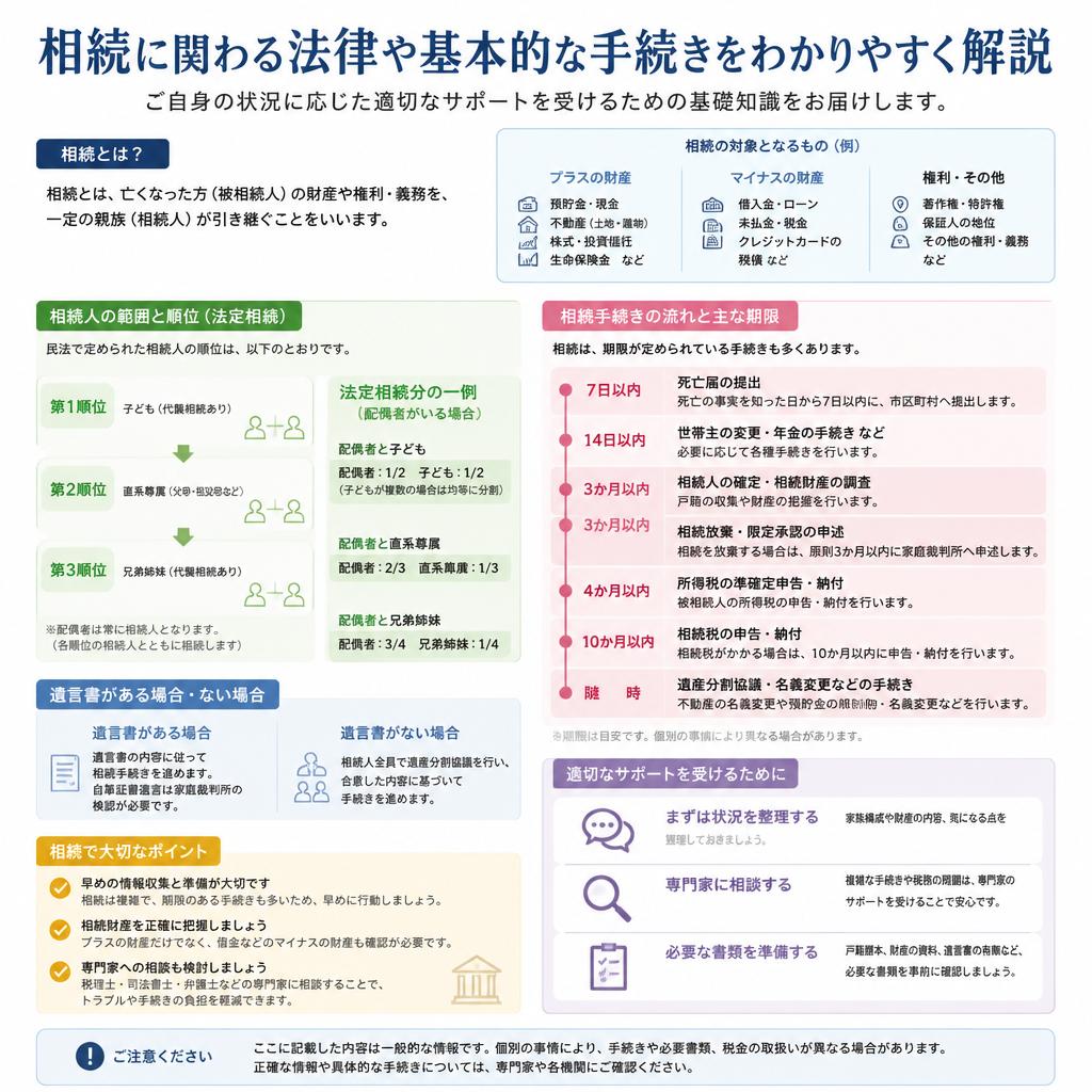 相続の法律と手続きについて
