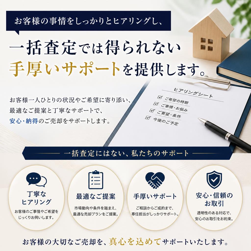 4. 一括査定を超える丁寧なサポート