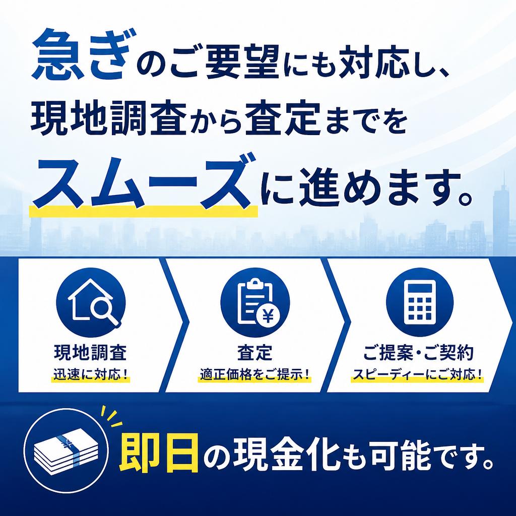 5. 迅速な対応で安心の取引